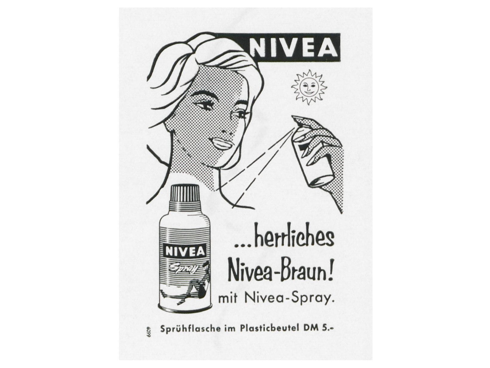 Anúncio NIVEA Spray 1959