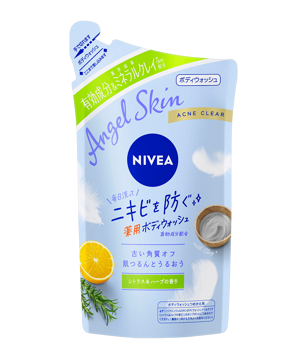 ニベア エンジェルスキン ボディウォッシュ ピーチ＆フルーティーの香り 詰替え - NIVEA